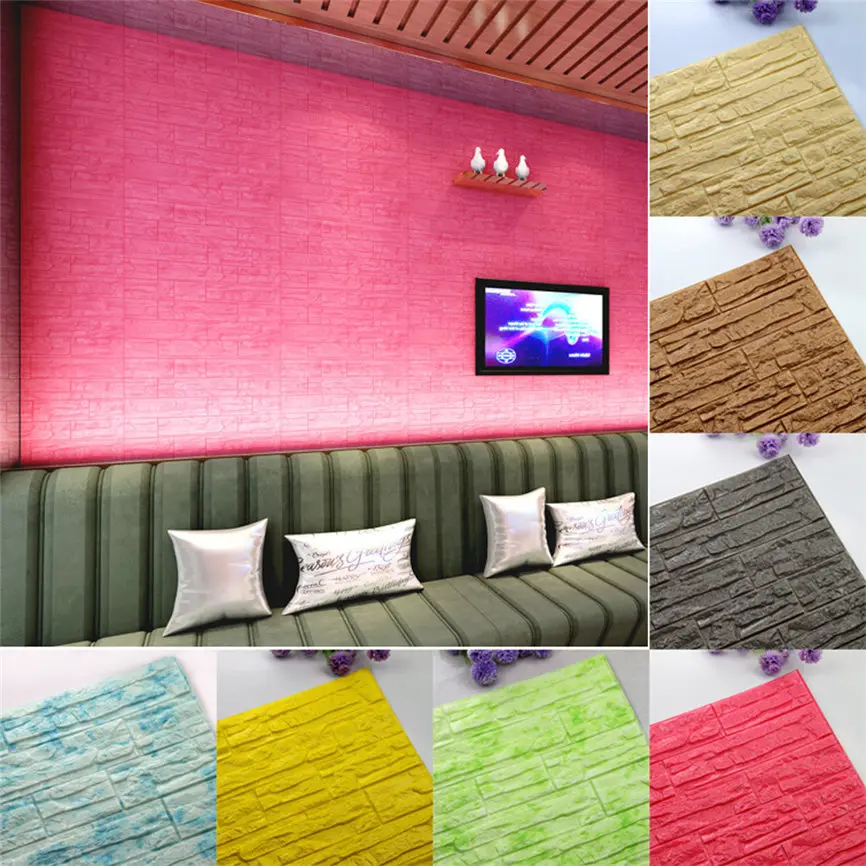 Кирпичные обои самоклеящиеся 3D ПЭ пенопластовые настенные наклейки