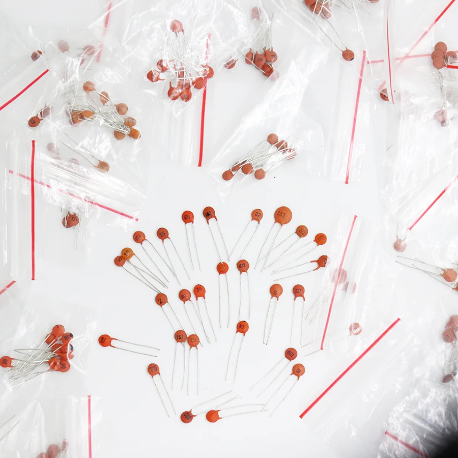 300 шт. 30 значений 50 в керамический конденсатор Ассортиментный Набор * 10 = шт.|capacitor