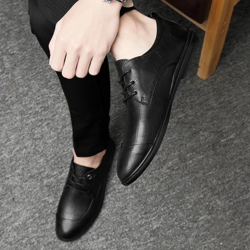 

Leisure Shoes Men's Casual Sneakers Men Flat Shoes Leather Man Zapatos Casuales Para Hombre De Cuero Informales Fashion