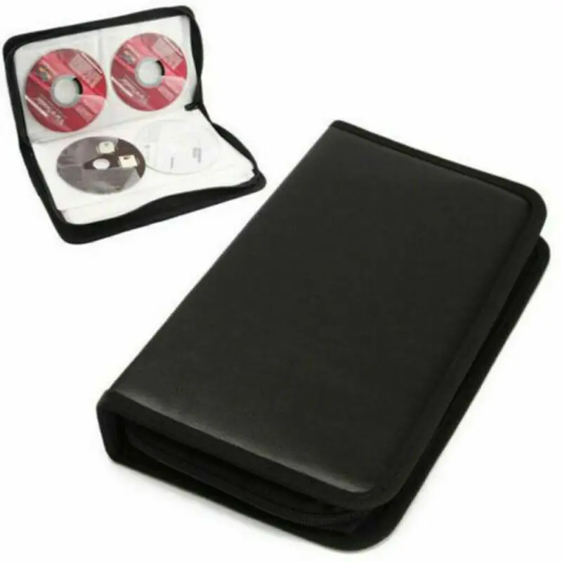 CD DVD Blu-Ray дисковые Чехлы держатель сумка кошелек для хранения кольцо папка 80 рукав