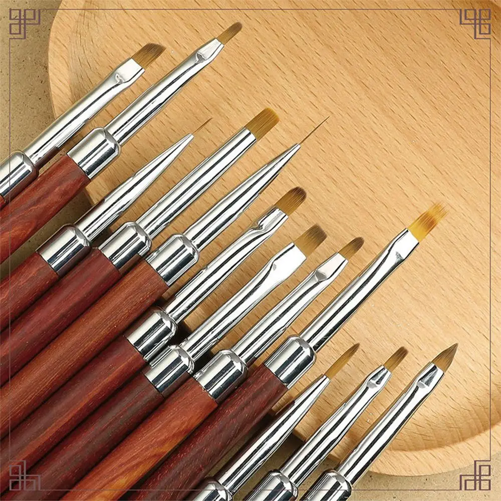 

1 шт. кисть для ногтей 12 разных размеров клей для ногтей ручка для фототерапии подходит для профессионального салона или домашнего использо...