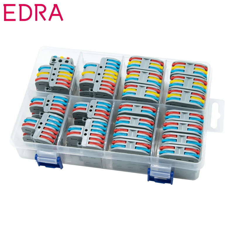 

Смешанные штучные быстроразъемные соединители для проводов, Универсальные Компактные мини-соединители для проводов, набор быстроразъемны...