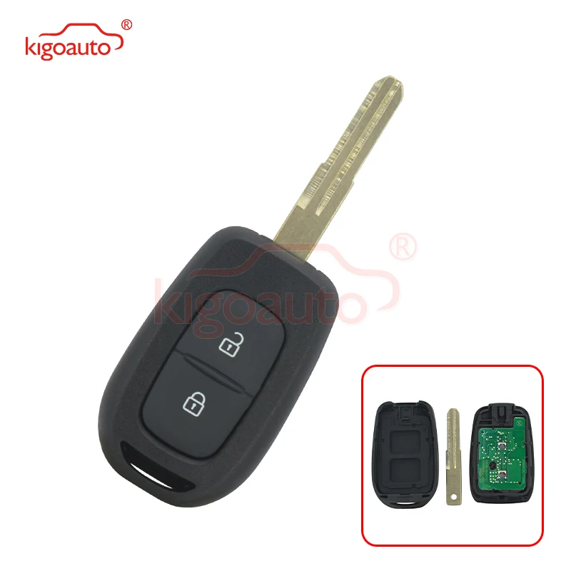 Kigoauto для Renault Kwid Sandero Duster Logan FSK модель 2 кнопки 433 МГц VAC102 AES 4A чип ключ 2013 2014 2015 2016 2017