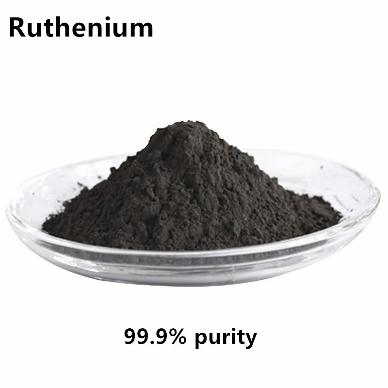 

High Purity Ruthenium Powder Ru Rare Metal For Catalyst