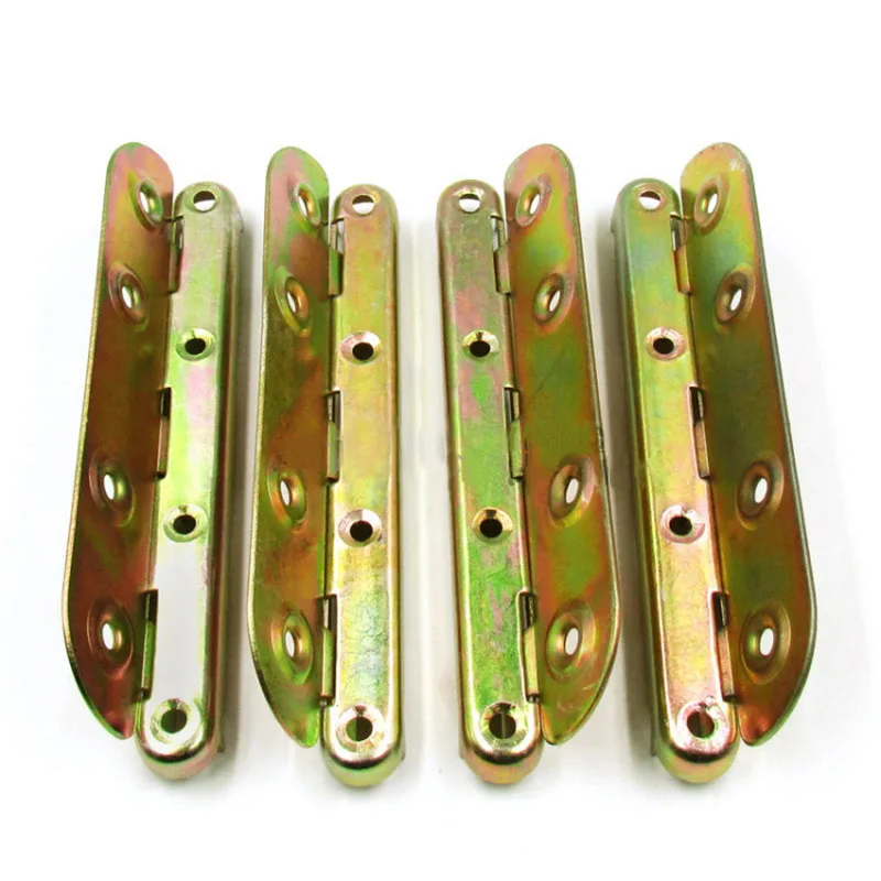 

4 Pair 6-8 inch Invisible Bed hinge fixed latch lock plate bed buckle Corner connector Furniture mechanism fastener Hardware
