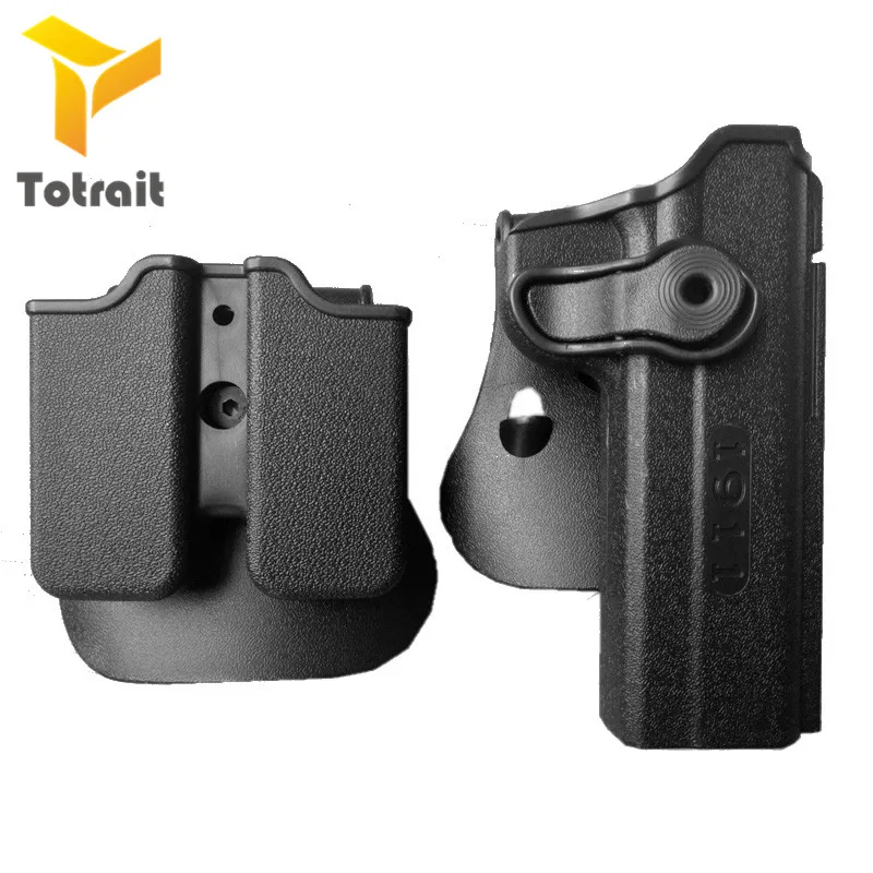 Кобура IMI colt1911 для правой руки ремень петля искусственная тактическая кобура