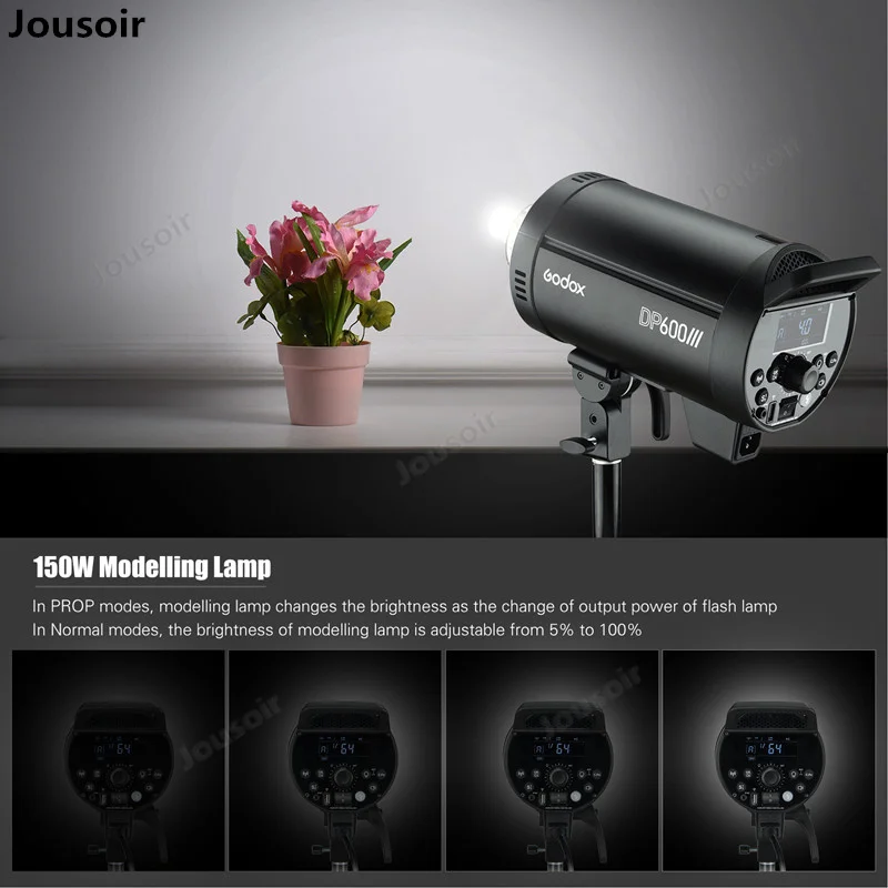 Godox DP600III Профессиональный студийный фонарик KIT 600Ws * 2 с креплением Bowens 5600K для