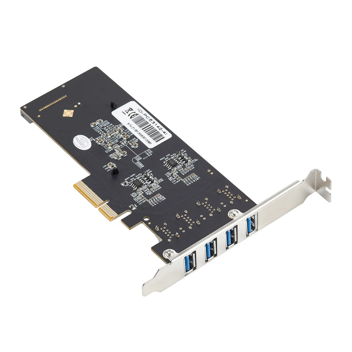 Контроллер Расширения хоста IOCREST Pcie 3 0 X4 до 4 портов s USB3.2 Gen 1 Gen2 Type-a скорость порта