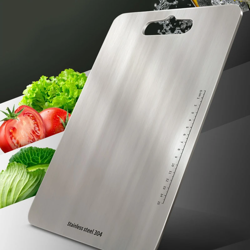 Разделочный блок из нержавеющей стали легко очищаемая разделочная доска фрукты