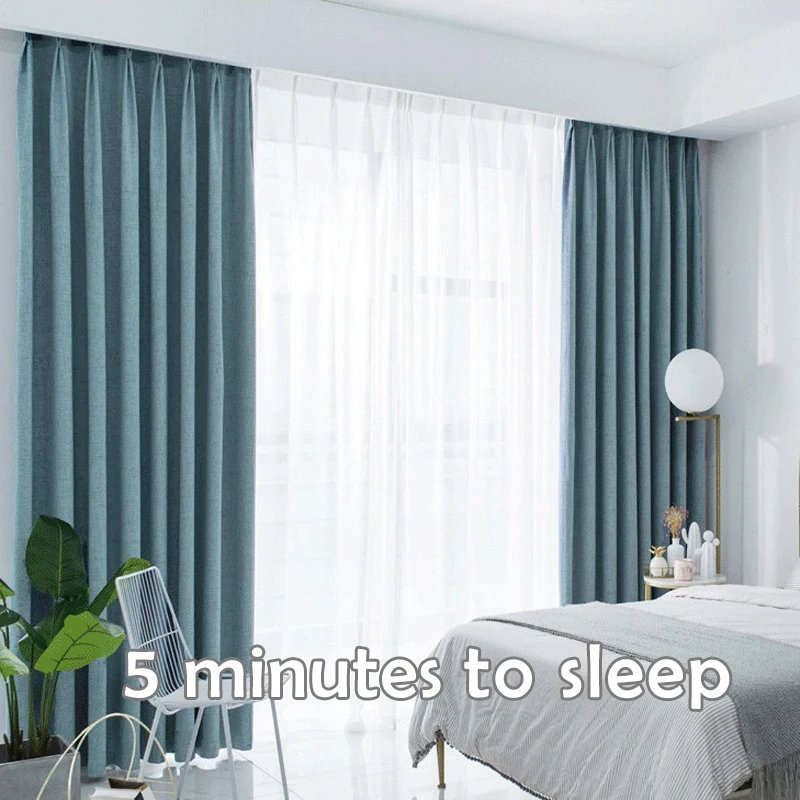 Льняные шторы 100% затемняющие для кухни спальни оконные гостиной на заказ готовые