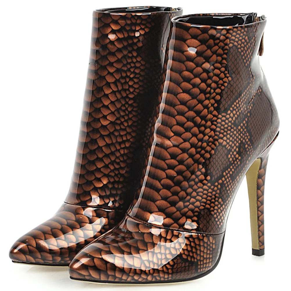 Sarairis High Quality Plus Size 33-46 INS Hot Shoes Woman Boots Female Super High Heels Zip Up Party Boots Women Shoes