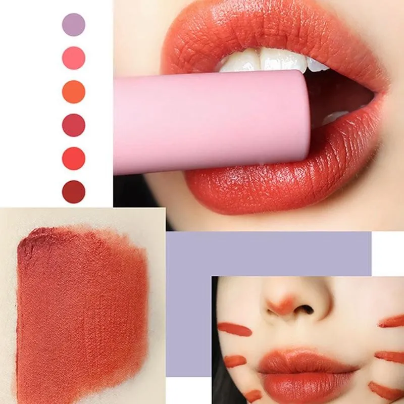 

Velvet Matte Lip Tint Brow Red Jujube Cherry Pigment Long Lasting Waterproof Liquid Lipstick Makeup Cosmetics