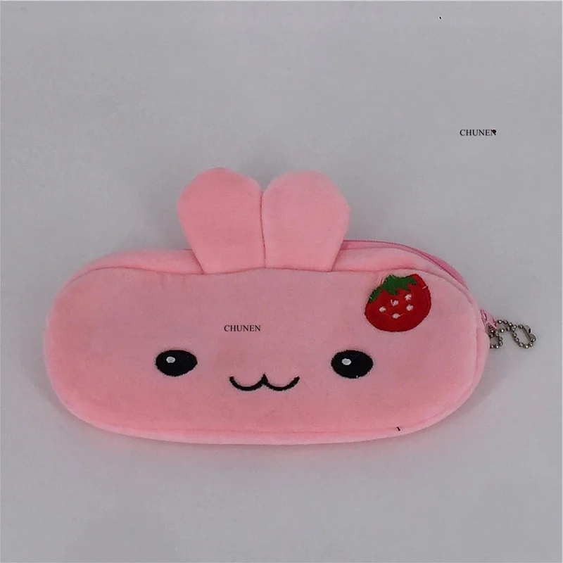 Плюшевый Кошелек с кроликом клубничкой Размер 8 см 10 20 брелок плюшевой