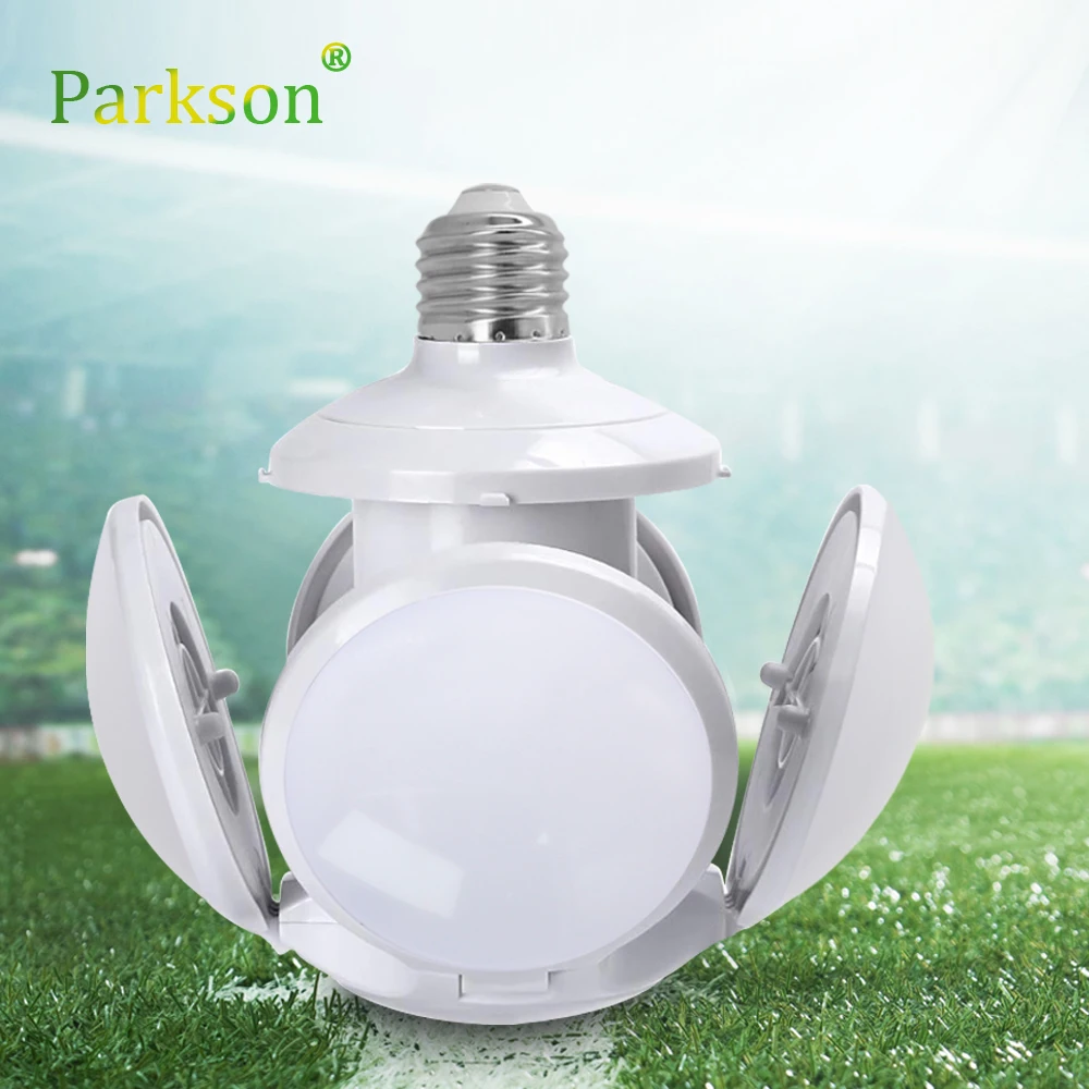 Сверхъяркая светодиодная Складная Лампа E27 40 Вт светодиодсветильник лампа для