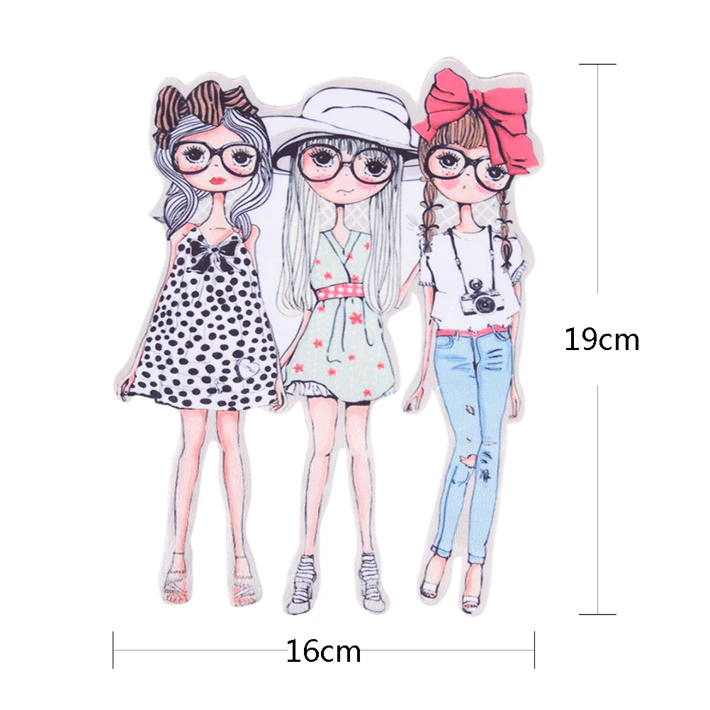 Модные нашивки с рисунком для девочек одежды термоклейкие сделай сам нанесения