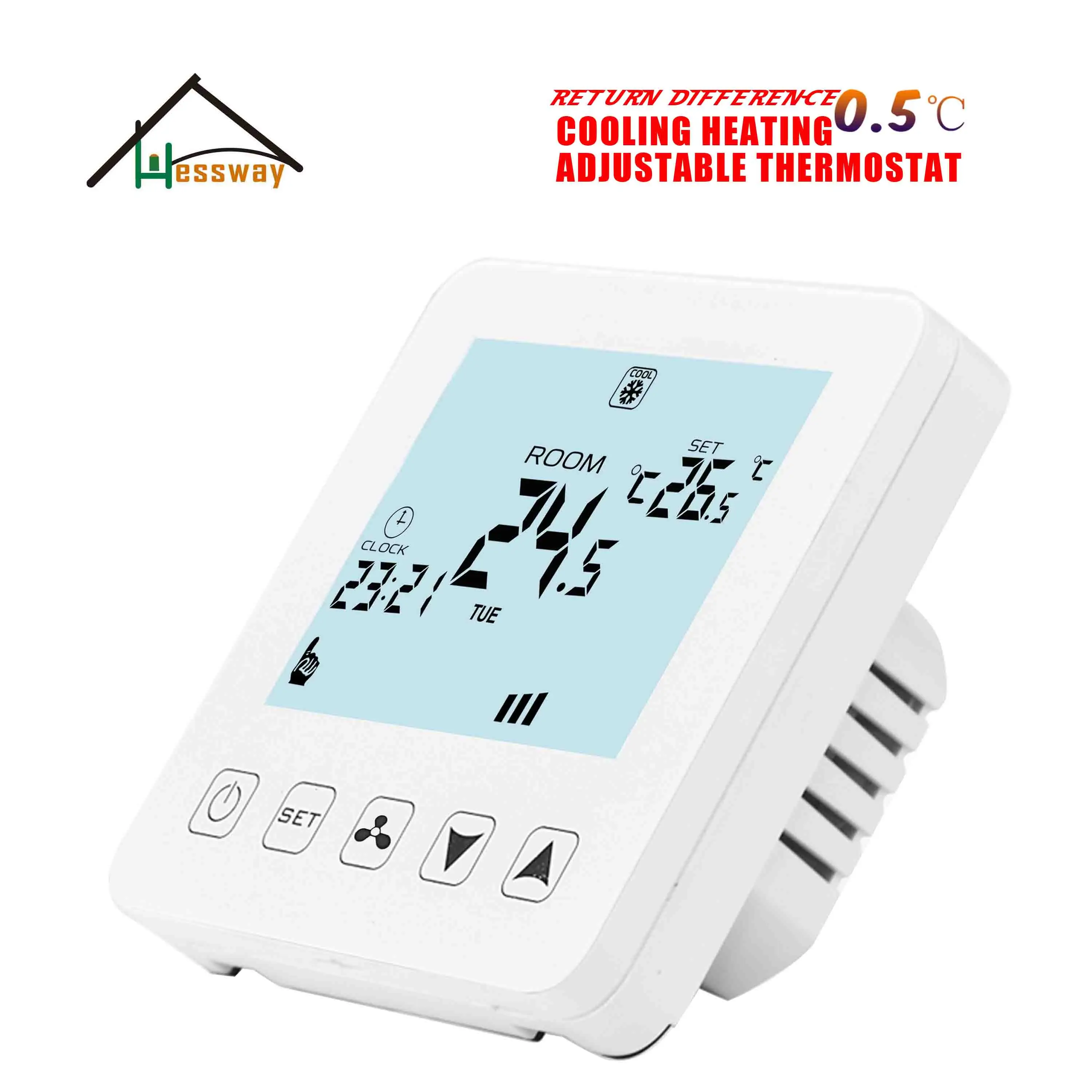 2p 4p EU HESSWAY переключатель термостата с сенсорным экраном|thermostat switch|switch thermostatthermostat