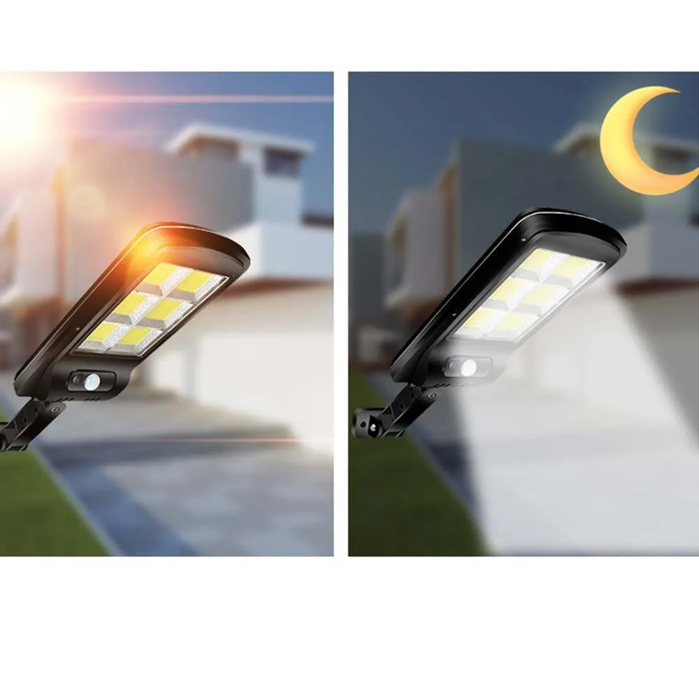 

120 LED COB Solar Energy Powered Wall Split Lamp Emergency Waterproof Outdoor Courtyard Light With Remote Control