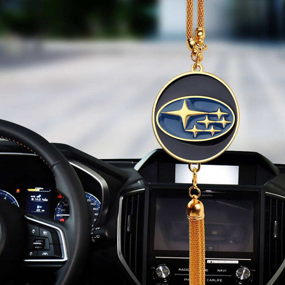 Интерьер автомобиля зеркало заднего вида VIP украшение эмблема кулон для Subaru Forester