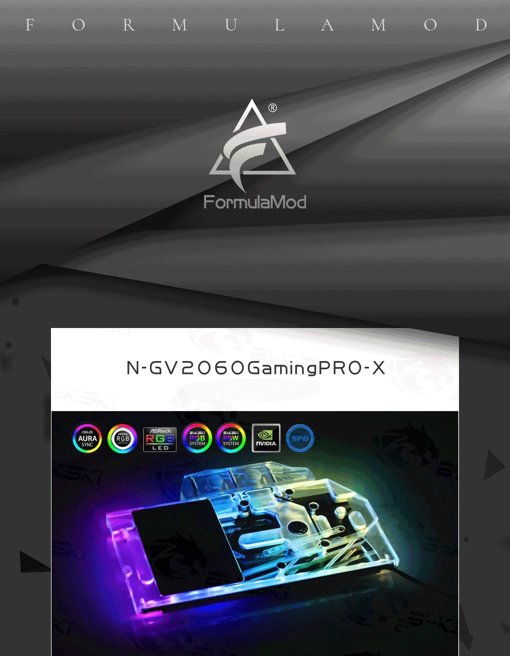 Bykski N-GV2060GamingPRO-X, полное покрытие видеокарты блок водяного охлаждения, для Gigabyte RTX2060/GTX1660Ti/1660 Gaming OC PRO 6G