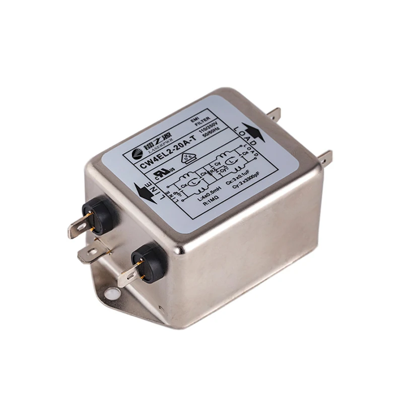 

Монофазный фильтр Power EMI, 115 В переменного тока, 250 В, 20 А, Гц