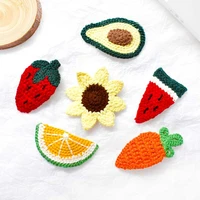 cute cartoon hair clips fruit avocado orange strawberry carrot sunflower handmade barrettes fashion retro hair accessories