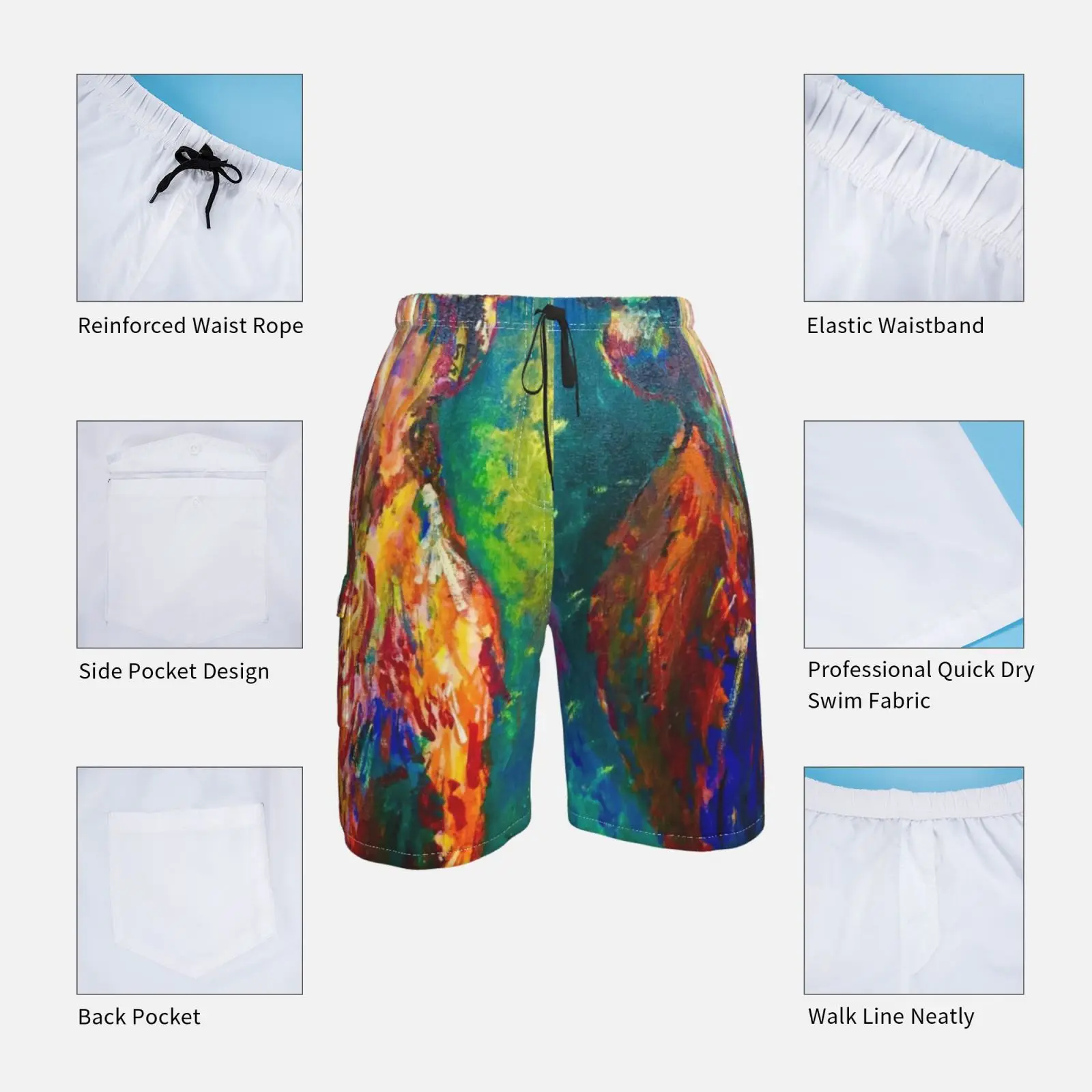 Пляжные шорты Corb для крупного рогатого скота|Плавки и пляжные шорты| |