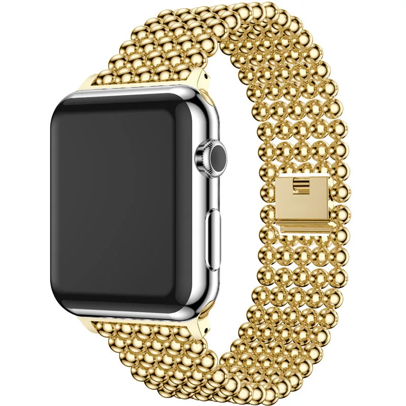 Браслет из нержавеющей стали ремешок для apple watch 40 мм/44 мм/42 мм/38 мм iWatch series 6 SE 5 4 3 2 1