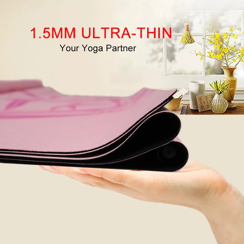 저렴한 미끄럼 방지 스웨이드 인쇄 요가 매트 휴대용 여행 패드 피트니스 필라테스 체육관 운동 스포츠 다용도 매트 담요 1.5mm 저렴한 미끄럼 방지 스웨이드 인쇄 요가 매트 휴대용 여행 패드 피트니스 필라테스 체육관 운동 스포츠 다용도 매트 담요 1.5mm