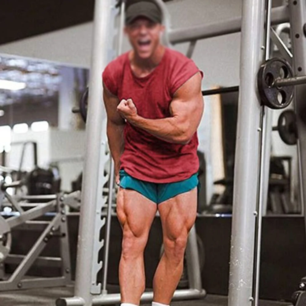 ERIDANUS для мужчин футболка Slim Fit без рукавов Фитнес упражнений в европейском и