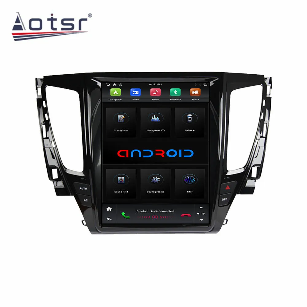 Автомобильный мультимедийный плеер ForTesla Style Android 9 0 с сенсорным экраном для MITSUBISHI