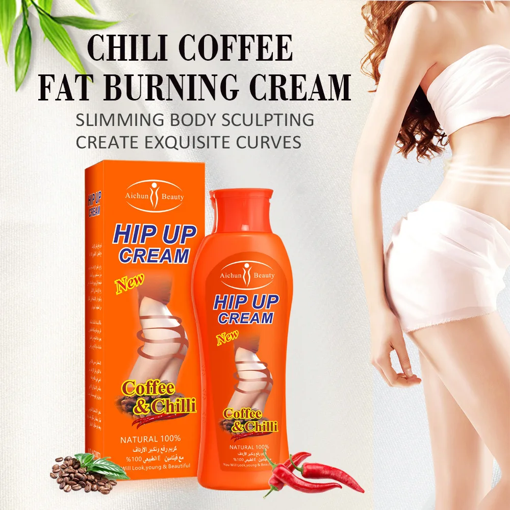 Крем для увеличения ягодиц Aichun 200 мл имбирный кофе Chilli Hip UP litti cream ang big ass крем