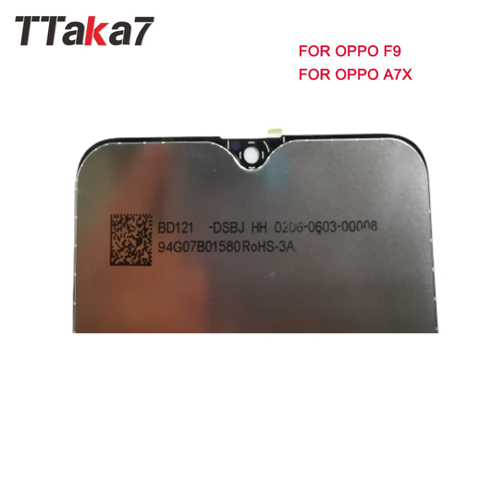 6 3 дюймов Новый Полный ЖК дисплей для OPPO F9/OPPO A7X кодирующий преобразователь