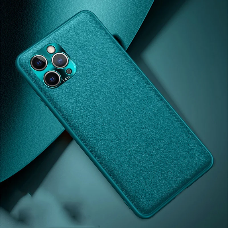 

Leather phone Case for iPhone 12 12 11 Pro Max Back Phone Cover for iPhone 12 mini 11 Pro Max X XS XR 8 7 Plus SE 2020 New i12