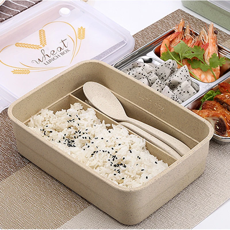 Ланч-бокс для детей из нержавеющей стали серый набор сумок Bento box герметичный японский стиль Термосумка для контейнеров с едой контейнер для еды хранения