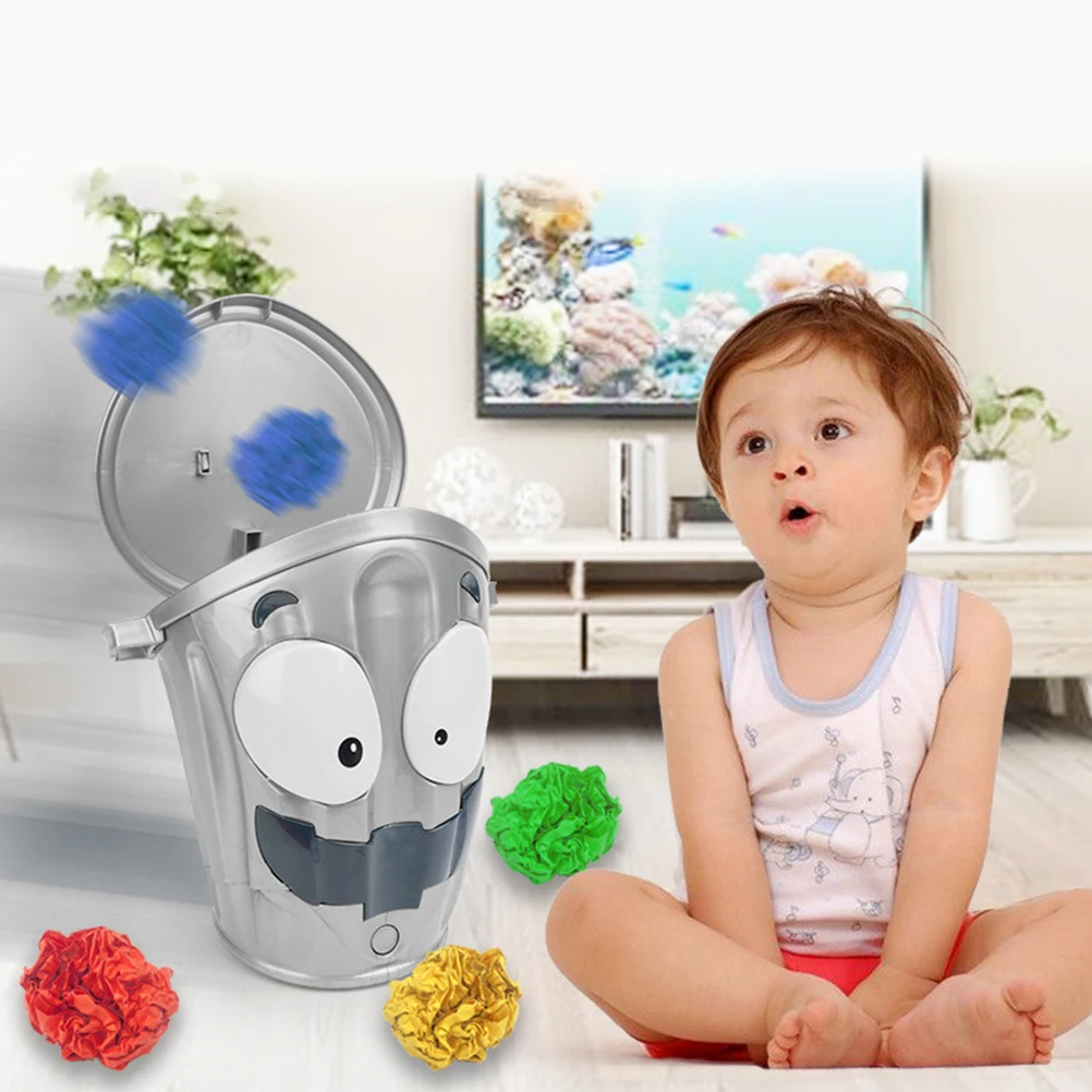 Мультяшная электрическая движущаяся мусорная корзина игрушки для декомпрессии