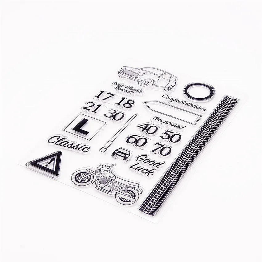 14.5*20.5CM Hot sale Street Transparent Clear Stamps / Silicone Seals Roller Stamp for DIY scrapbooking photo album/Card Making | Дом и сад