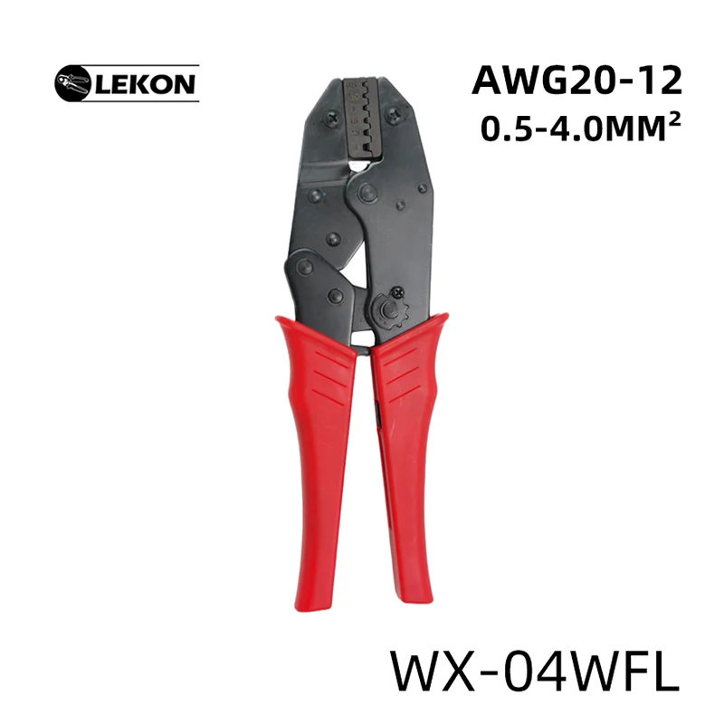 

Wire Crimping Plier WX-04WFL Terminals Crimper Tools 0.5-4MM AWG20-12 Hand Tools Electrical Clamp Multifunctional Tools