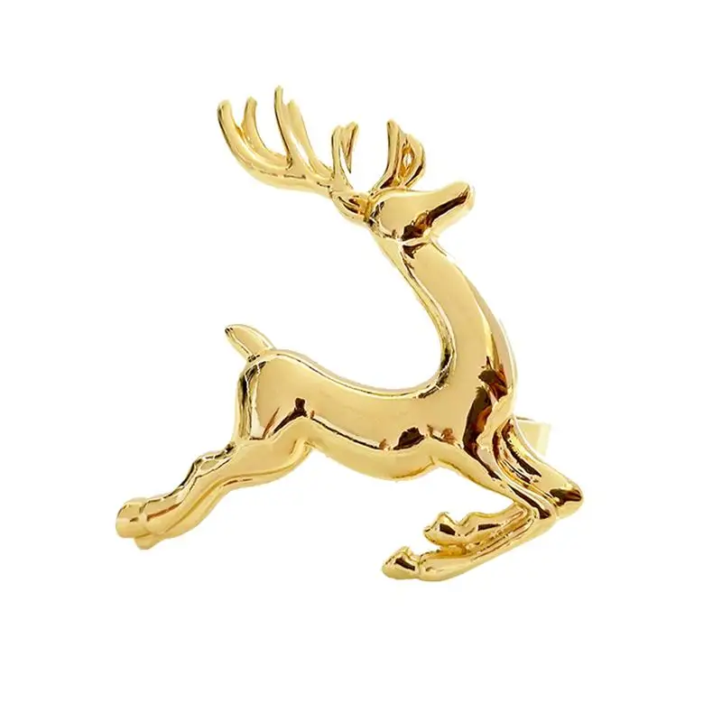 2 шт. изящные кольца для салфеток с рождественским оленем креативные пряжки милые