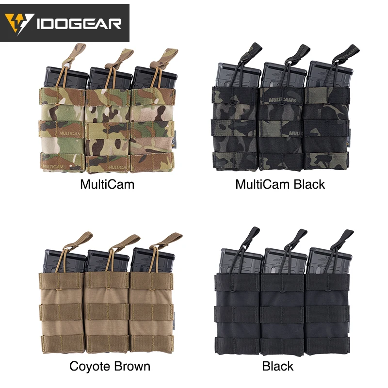 IDOGEAR Тактический 5 56. 223 Журнал Сумка MOLLE с тройным открытым верхом тактическая