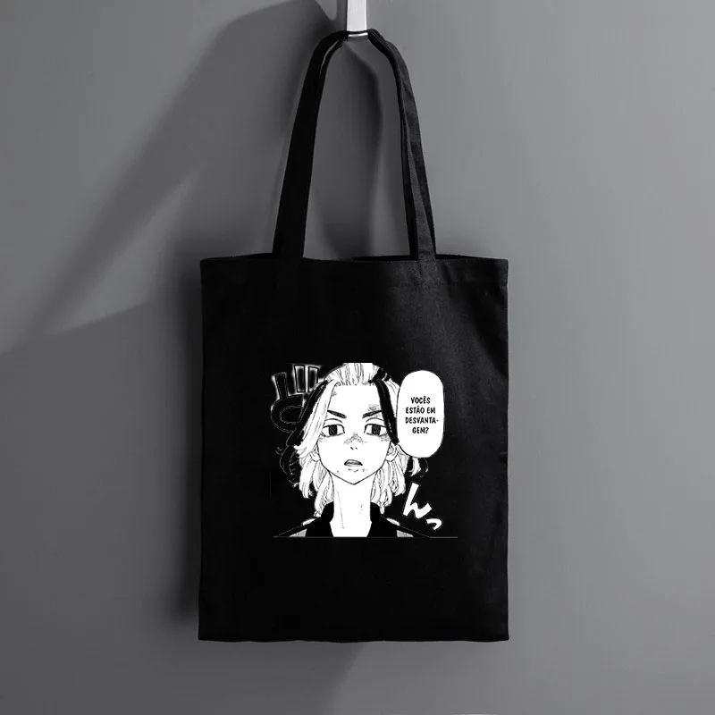 

Tokyo Revengers Reusable Bag Shopping Bags for Boutique Shopper With Anime Canvas Women's Luxury Designer Handbag Handbags Tote