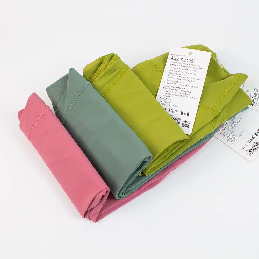 Летние женские штаны для фитнеса LuLu бега и улицы йоги спортзала с высокой талией