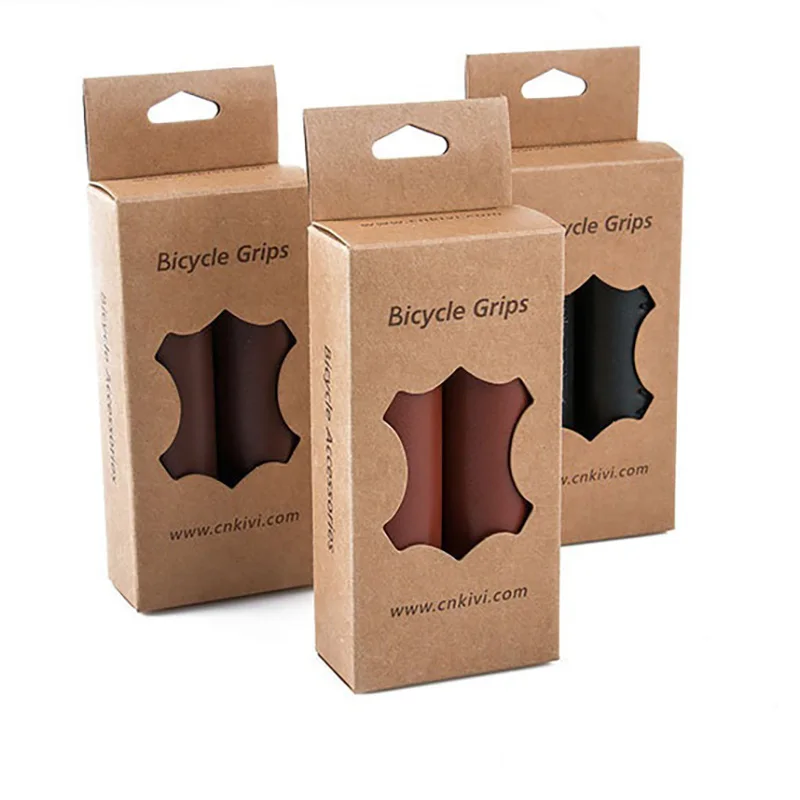 

Bike Grips Leather Grips Double Lock on Grip Fit 22.5mm Handlebar for Mountain Bike Road Bicycle Fixed Gear Bike