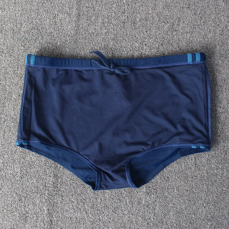 Мужские синие быстросохнущие Плавки размера плюс тренировочные спортивные