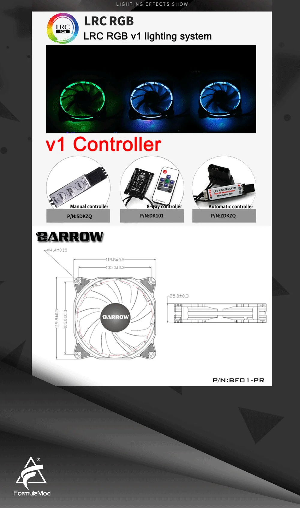 Курган BF01-PR RGB Aura PWM вентиляторы радиатора, чехол для компьютера вентиляторы, Водяной радиатор гидравлический подшипник бесшумный, 120*120*25