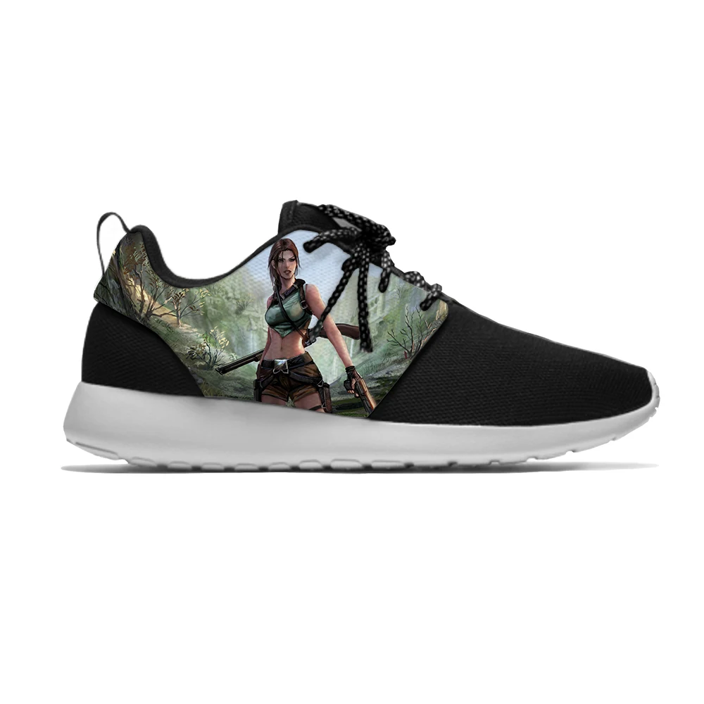 Lara Raider Tomb Hot Cool Fashion Cute Classic Kids Sport Running Shoes Casual Breathable 3D Print Sneakers Boys Children Girl | Детская