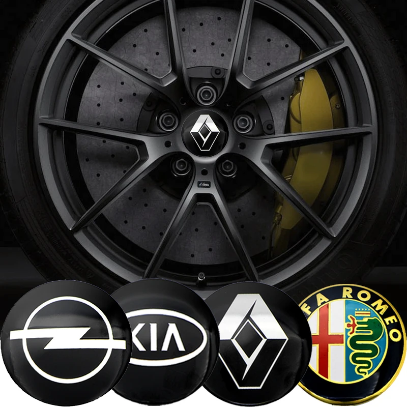 4 шт. 56 мм колпачки на ступицу колеса автомобиля наклейки для Volkswagen VW CC T ROC Golf 5 6 7