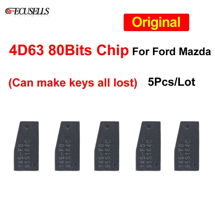 5 шт./лот оригинальный высококачественный 4D63 80bit чип-ключ для автомобиля чип 4D 63 80