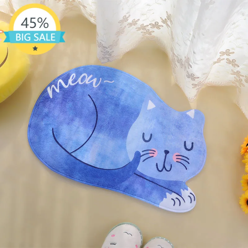 

Cartoon Lovely Cats Kitty Pattern Mat Rug for Stairway Toilet Floor Bedroom Living Room Bathroom Kitchen Home Decoration Area