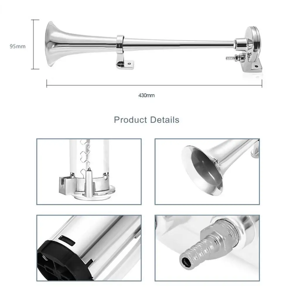 Автомобильный воздушный гудок 12 В супер громкий сирена в металлическом корпусе