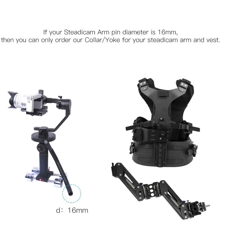 DF DIGITALFOTO THANOS PRO Gimbal опорный жилет с пружинной рукояткой Z Axis для DJI Ronin S Zhiyun Crane